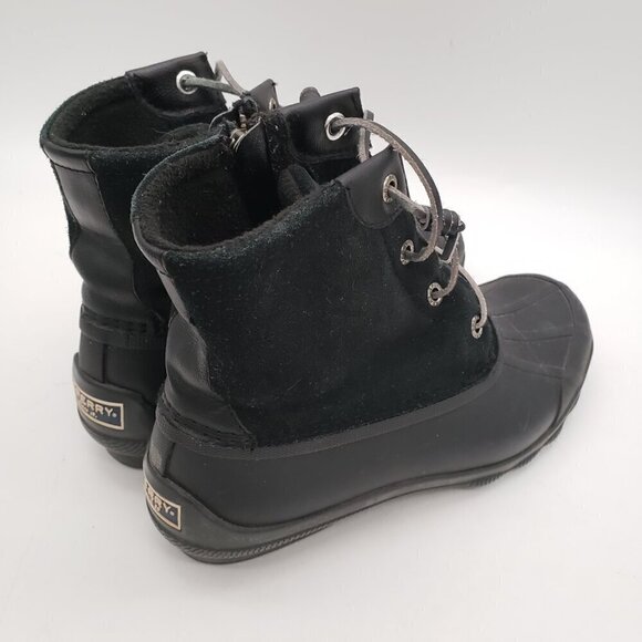 Sperry Top-Sider Women's Size 6 M Syren Gulf Duck Black Bootie STS80422 Leather - Picture 9 of 14